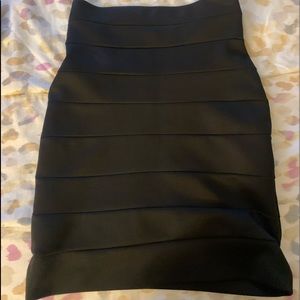 Black knee length skirt